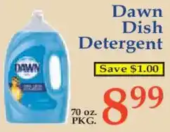 Market Basket Dawn dish detergent offer
