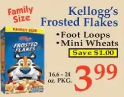 Market Basket Kellogg's Frosted Flakes offer