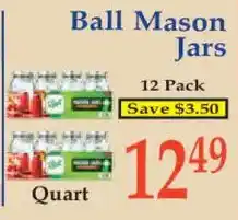 Market Basket Ball mason jars offer