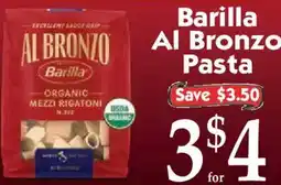 Market Basket Barilla Al Bronzo Pasta offer