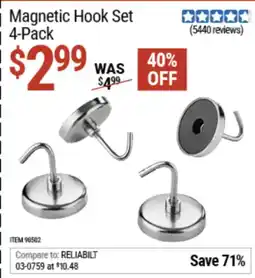 Harbor Freight Tools Magnetic Hook Set offer