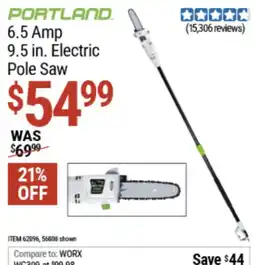 Harbor Freight Tools Portland 9.5 in. electric pole saw offer