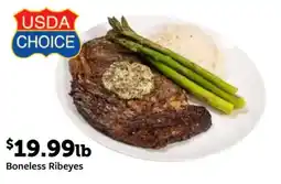 Fareway Usda choice boneless ribeyes offer