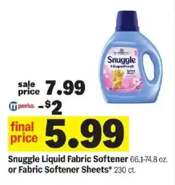 Meijer Snuggle Liquid Fabric Softener offer