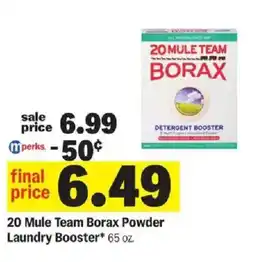 Meijer 20 Mule Team Borax Powder Laundry Booster offer