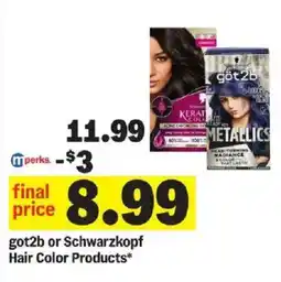 Meijer got2b or Schwarzkopf Hair Color Products offer