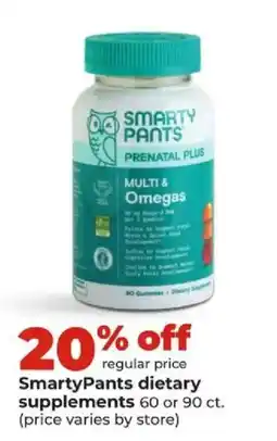 Hy-Vee SmartyPants dietary supplements offer