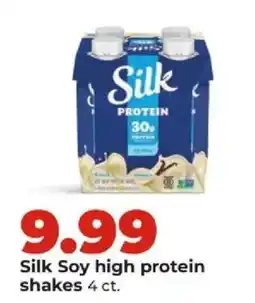 Hy-Vee Silk Soy high protein shakes offer