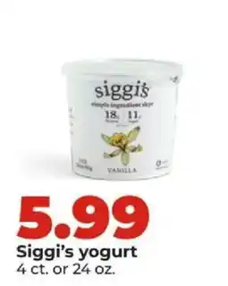 Hy-Vee Siggi's yogurt offer