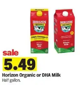 Meijer Horizon Organic or DHA Milk offer