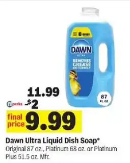 Meijer Dawn Ultra Liquid Dish Soap offer