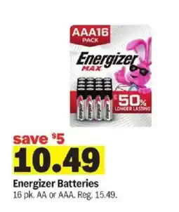 Meijer Energizer Batteries offer