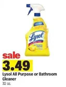 Meijer Lysol all purpose or bathroom cleaner offer