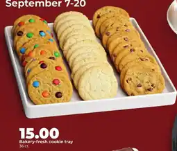 Hy-Vee Bakery-fresh cookie tray offer