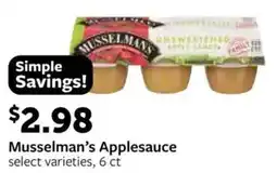 Fareway Musselman's Applesauce offer