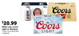 Fareway Miller Lite, Coors Light or Banquet offer