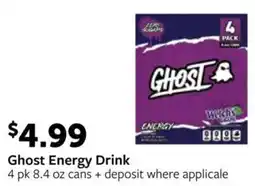 Fareway Ghost Energy Drink offer