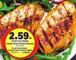 Meijer Fresh from Meijer Family Pack Chicken Breasts offer