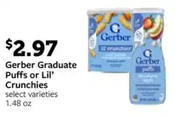 Fareway Gerber Graduate Puffs or Lil' Crunchies offer