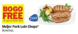 Meijer Meijer Pork Loin Chops offer