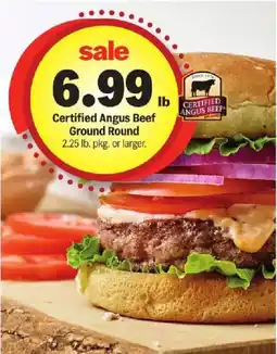 Meijer Certified Angus Beef Ground Round offer