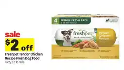 Meijer Freshpet tender chicken recipe fresh dog food offer