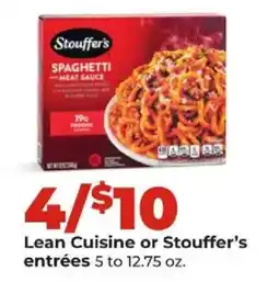 Hy-Vee Lean Cuisine or Stouffer's entrées offer