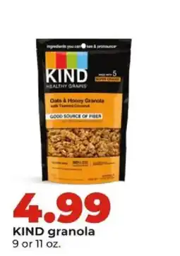 Hy-Vee Kind granola offer