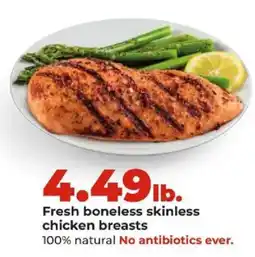 Hy-Vee Fresh boneless skinless chicken breasts offer