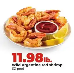 Hy-Vee Wild Argentine red shrimp offer