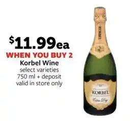 Fareway Korbel Wine offer