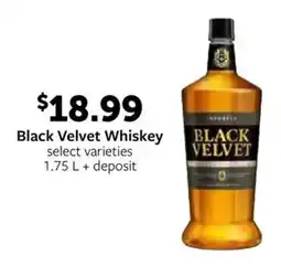 Fareway Black Velvet Whiskey offer