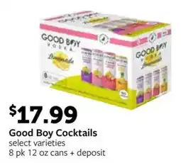 Fareway Good Boy Cocktails offer