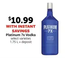 Fareway Platinum 7x Vodka offer