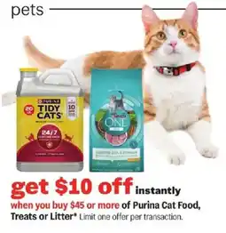 Meijer Purina Cat Food, Treats or Litter offer