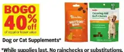 Meijer Dog or Cat Supplements offer