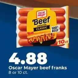 Hy-Vee Oscar Mayer beef franks offer