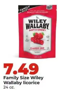 Hy-Vee Family Size Wiley Wallaby licorice offer