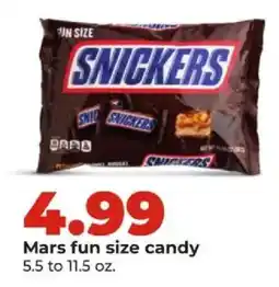 Hy-Vee Mars fun size candy offer