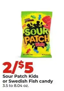 Hy-Vee Sour Patch Kids or Swedish Fish candy offer