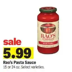 Meijer Rao's Pasta Sauce offer