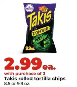 Hy-Vee Takis rolled tortilla chips offer