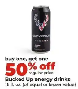 Hy-Vee Bucked Up energy drinks offer