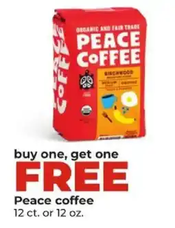 Hy-Vee Peace coffee offer