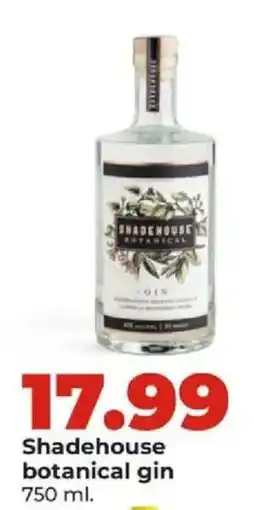 Hy-Vee Shadehouse botanical gin offer