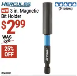 Harbor Freight Tools Hercules 3 in. Magnetic Bit Holder offer
