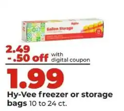 Hy-Vee Hy-Vee freezer or storage bags offer