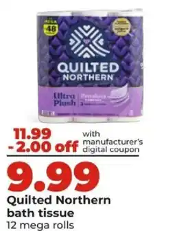 Hy-Vee Quilted Northern bath tissue offer