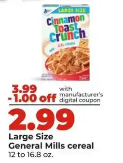 Hy-Vee General Mills cinnamon toast crunch offer