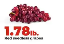 Hy-Vee Red seedless grapes offer